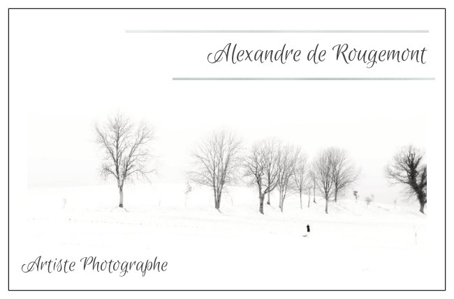 Alexandre de Rougemont Artiste Photographe