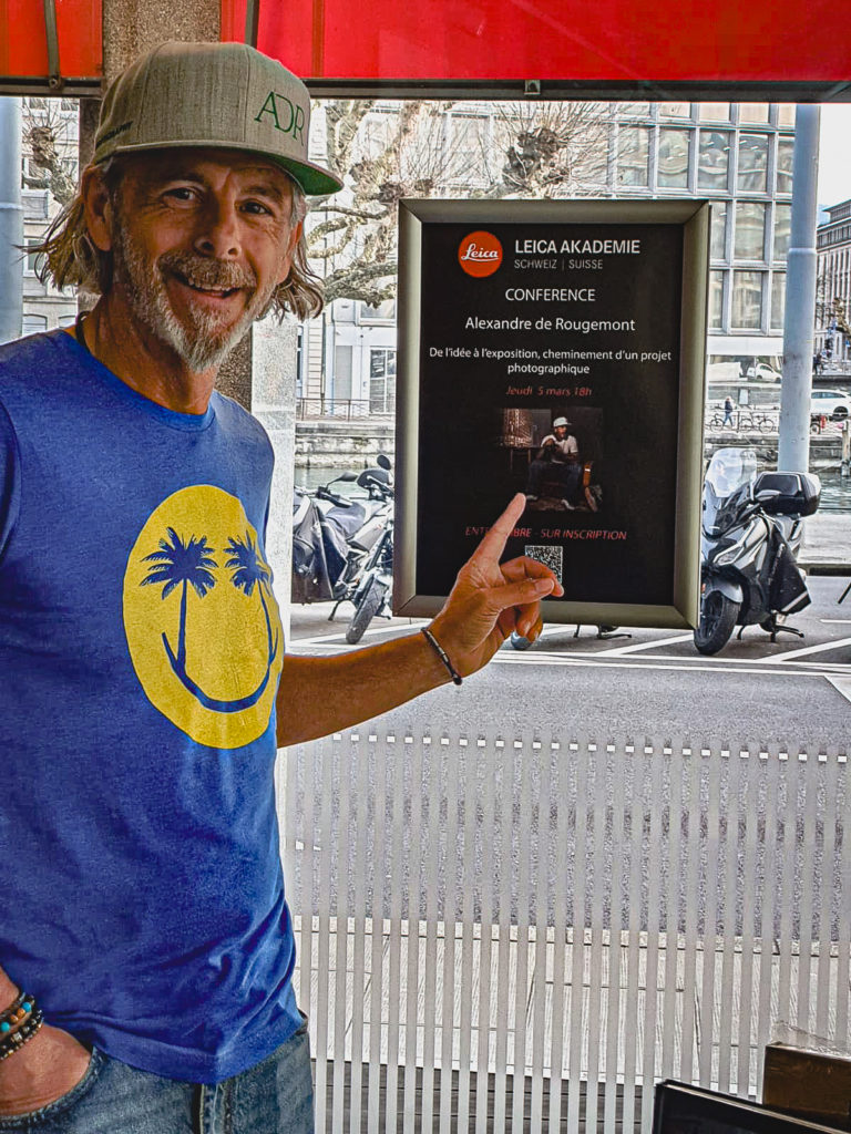 Alexandre de Rougemont Artiste Photographe conférence Leica Akademie Genève mars 2026 selfie
