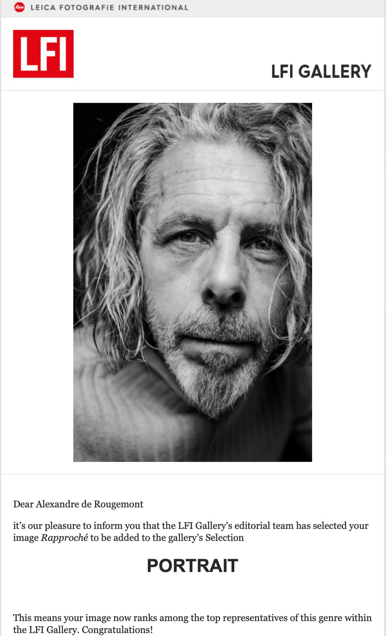 Leica Fotografie International Awards Alexandre de Rougemont Portrait